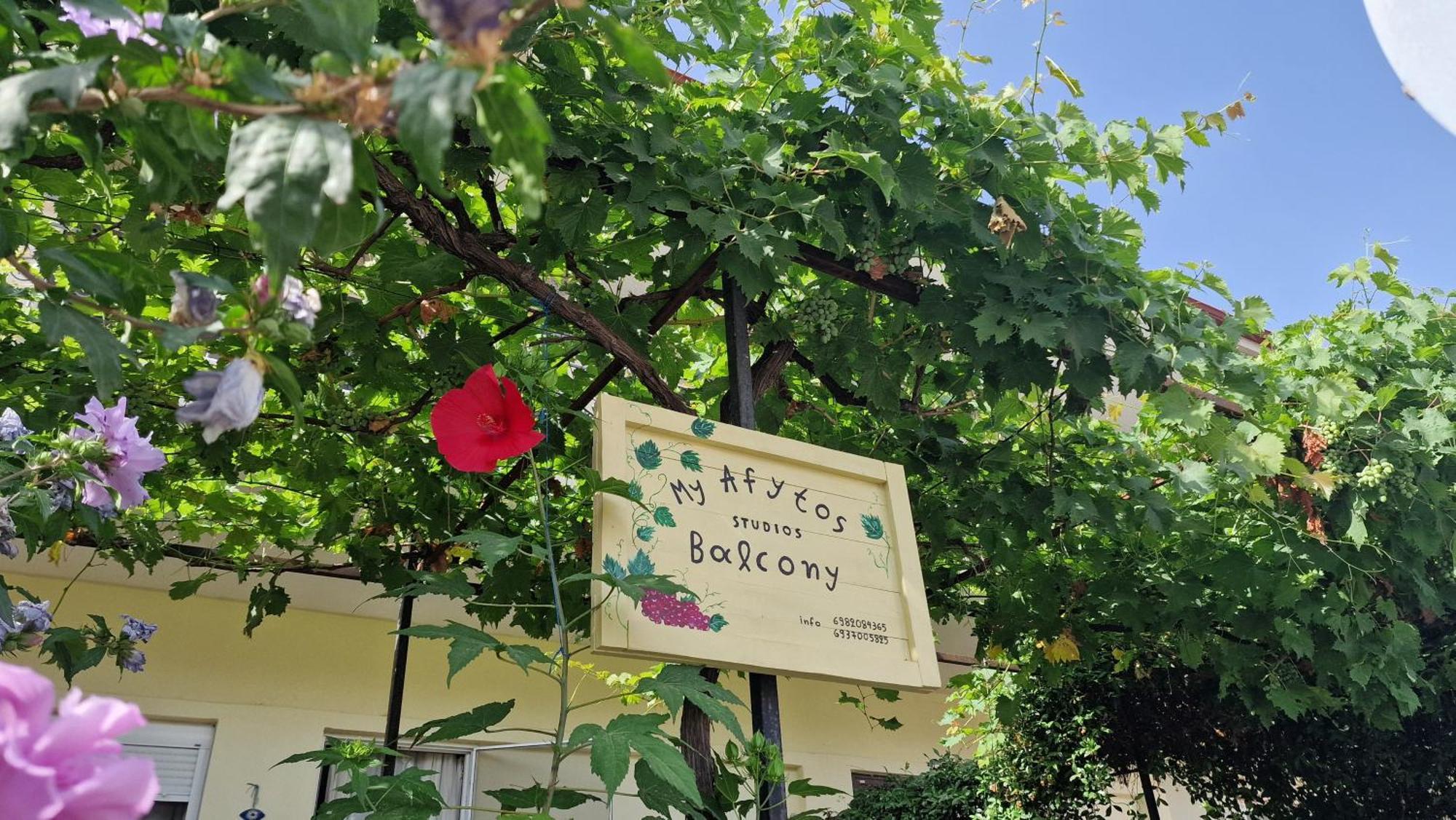My Afytos Balcony Exterior foto